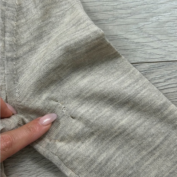 JNBY Cream V-neck Cinched Side Wool Sweater - Picture 6 of 12